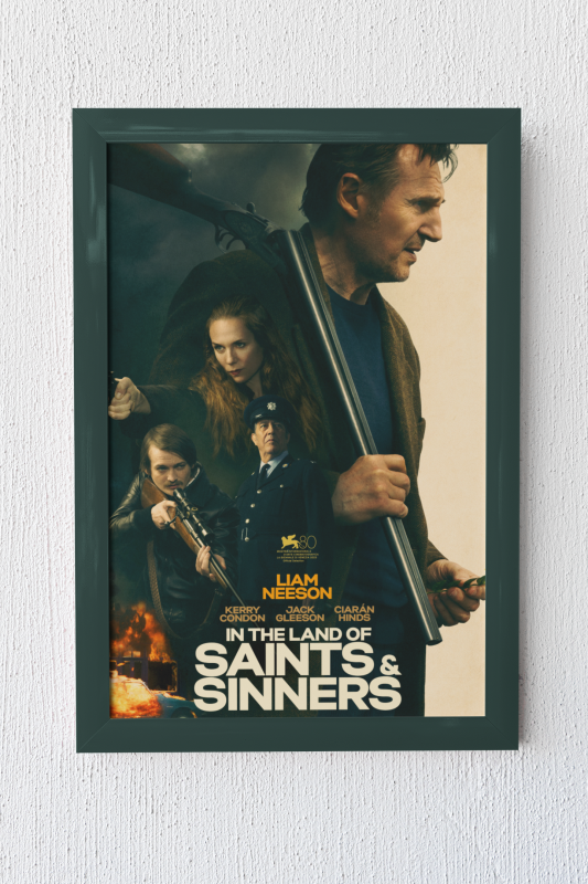 In the Land of Saints and Sinners Wooden Framed Poster