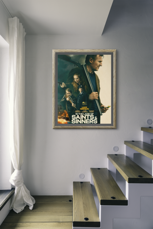 In the Land of Saints and Sinners Wooden Framed Poster