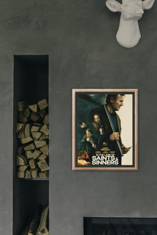 In the Land of Saints and Sinners Wooden Framed Poster